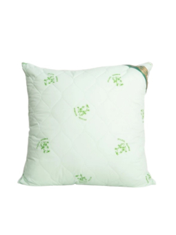 Подушка 70*70 Бамбук Грин +Лебяжий пух (молния) тик, "Бэлио"